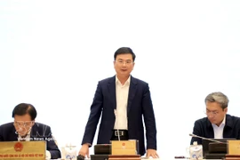 El vicegobernador del BEV, Pham Thanh Ha, habla en la cita (Fuente: VNA)