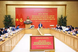 El premier Pham Minh Chinh habla en la cita (Fuente: VNA)