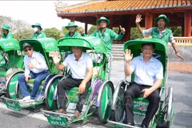 La ciudad de Hue se ha convertido en la primera localidad vietnamita en poner en marcha el servicio Grab Xich lo (Fuente: VNA)