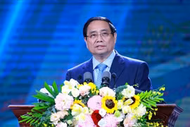 El primer ministro de Vietnam, Pham Minh Chinh, habla en el evento (Fuente: VNA)