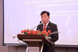 El embajador de Vietnam en Corea del Sur, Vu ho, habla en la cita (Fuente: VNA)