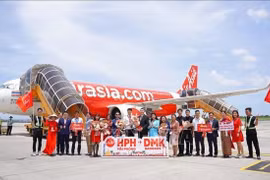 La aerolínea malasia AirAsia lanza una nueva ruta directa entre Hai Phong y Bangkok (Fuente: VNA)