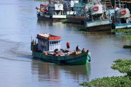 Un barco pesquero en Ben Tre (Fuente: VNA)