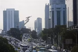 Una calle en Yakarta, Indonesia. (Foto: Xinhua/VNA)