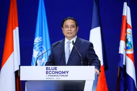 El primer ministro de Vietnam, Pham Minh Chinh, habla en el foro (Fuente: VNA)