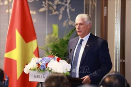 El primer secretario del Comité Central del Partido Comunista de Cuba y presidente de la República, Miguel Díaz-Canel Bermúdez (Fuente: VNA)