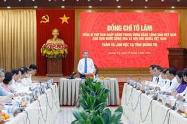 El secretario general del Partido Comunista y presidente de Vietnam, To Lam, habla en la cita (Fuente: VNA)