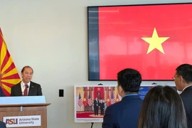 El embajador vietnamita en Estados Unidos, Nguyen Quoc Dung, habla en el evento (Fuente: VNA)