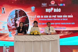 En la rueda de prensa (Fuente: VNA)