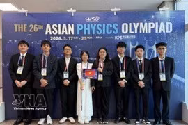 Vietnam se ubica entre los ocho mejores equipos en la 26.ª Olimpiada Asiática de Física