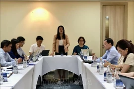 La directora del Departamento de Turismo municipal, Nguyen Thi Anh Hoa habla en el evento (Fuente: VNA)