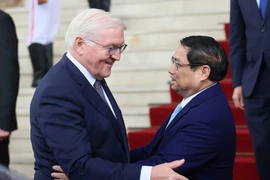 El primer ministro Pham Minh Chinh se reúne con el presidente alemán Frank-Walter Steinmeier durante su visita de Estado a Vietnam en 2024. Foto: VNA