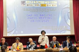 Conferencia de prensa sobre el 15º Festival de Cine Documental Europeo-Vietnamita, celebrada el 8 de septiembre (Foto: VNA)