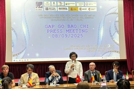 Conferencia de prensa sobre el 15º Festival de Cine Documental Europeo-Vietnamita, celebrada el 8 de septiembre (Foto: VNA)