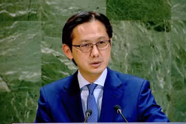 El embajador Do Hung Viet, jefe de la Misión Permanente de Vietnam ante la Organización de las Naciones Unidas, habla en la cita (Fuente: VNA)