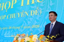 El subsecretario del Comité del Partido de Quang Ngai, Nguyen Duc Tam, es elegido como presidente del Comité Popular provincial (Fuente: VNA)