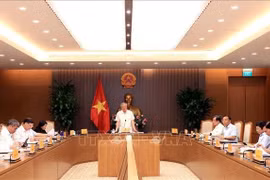 El viceprimer ministro permanente de Vietnam, Nguyen Hoa Binh, habla en la cita (Fuente: VNA)