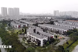 Proyectos de apartamentos de lujo en la zona urbana de Gamuda Gardens, Hanoi, con inversión del grupo inmobiliario malasio Gamuda Land. (Foto: VNA)