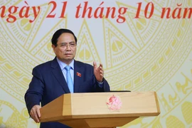 El premier Pham Minh Chinh habla en el evento (Fuente: VNA)