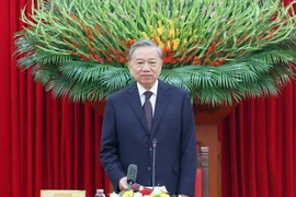 El secretario general del Comité Central del Partido Comunista de Vietnam, To Lam (Fuente: VNA)