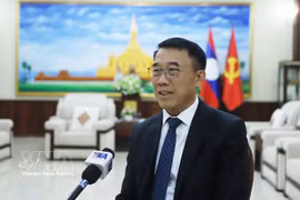 El jefe de la Comisión de Relaciones Exteriores del Comité Central del PPRL, Bounleua Phandanouvong (Fuente: VNA)