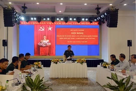 El coronel general Hoang Xuan Chien, viceministro de Defensa de Vietnam habla en el evento (Fuente: VNA)