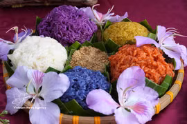 Un plato de arroz glutinoso vietnamita (Fuente: VNA)