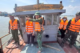 Las autoridades de Ciudad Ho Chi Minh realizan inspecciones periódicas in situ para controlar estrictamente los buques pesqueros que no cumplen con los requisitos para salir a faenar. Foto: VNA