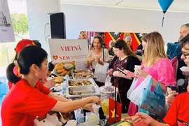 El stand vietnamita en la feria (Fuente: VNA)