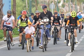 El evento “Ciclismo por el Futuro” se realizó por el Consulado General de los Países Bajos en Ciudad Ho Chi Minh (Fuente: nhandan.vn)