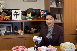 La presidenta de la Alianza de Parlamentarios de Amistad Japón–Vietnam, Obuchi Yuko