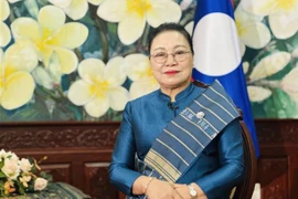 La embajadora de Laos en Vietnam, Khamphao Ernthavanh (Fuente: VNA)