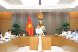 El viceprimer ministro Le Tien Chau presidió varias reuniones para escuchar informes sobre la revisión general. (Foto: Ministerio de Justicia)