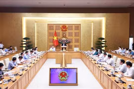 El primer ministro vietnamita, Pham Minh Chinh habla en el evento (Fuente: VNA)