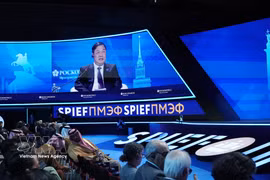 El viceprimer ministro permanente de Vietnam, Pham Gia Tuc, participa en el SPIEF (Fuente: VNA)