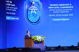 El primer ministro de Vietnam, Pham Minh Chinh, habla en el evento (Fuente: VNA)