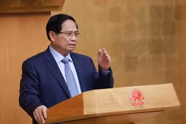 El primer ministro Pham Minh Chinh habla en el evento (Fuente: VNA)