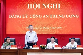 El secretario general del Partido Comunista de Vietnam, To Lam, habla en la cita (Fuente: VNA)