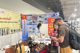 Un stand de Vietnam en la feria (Fuente: VNA)