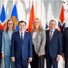 El viceministro vietnamita de Industria y Comercio, Nguyen Sinh Nhat Tan, y representantes de los países de la EFTA. (Foto: tapchicongthuong.vn)
