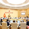Encuentro entre representantes del Ministerio de Industria y Comercio de Vietnam y una delegación del Consejo Empresarial Estados Unidos–ASEAN (USABC). (Foto: VNA)