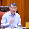 El primer ministro de Vietnam, Le Minh Hung, en la reunión. (Foto: VNA)