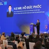 El viceprimer ministro de Vietnam, Ho Duc Phoc, en el Foro de Negocios e Inversión UE-Vietnam (Foto: VNA)