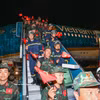 El contingente de búsqueda y salvamento del Ejército Popular de Vietnam regresa a su Patria tras completar una compleja misión humanitaria en Venezuela. (Foto: VNA)