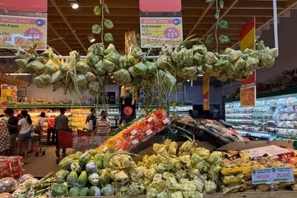 Interior de un supermercado en Indonesia (Foto ilustrativa: VNA)