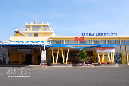 Aeropuerto Internacional de Lien Khuong. (Fuente: VNA)