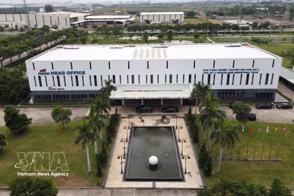 Sede de la Sociedad Anónima Thanh Bình Phú Mỹ en el Parque Industrial Especializado Phu My 3. (Foto: VNA)
