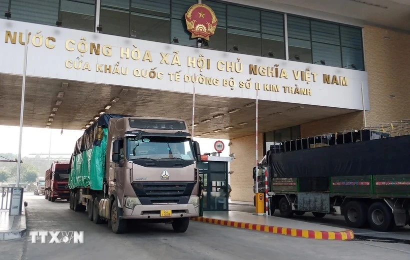 Una actividad de exportación e importación en la provincia de Lao Cai (Fuente: VNA)