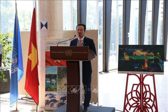 El embajdor vietnamita Mai Phan Dung habla en el evento (Fuente: VNA)
