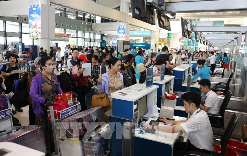 Aeropuerto de Noi Bai prevé un récord durante el pico vacacional del 2 de septiembre (Fuente: VNA)